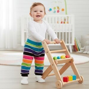 VINTAGE Rainbow Striped Flannel Pants